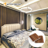 Interior WPC Decorative Heat Insulation Sound Absorbing Acoustic Fluted WPC Wall Panel