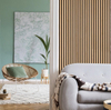 Interior Multi-Color Wood Slat Acoustic Sound-Absorbing Panel