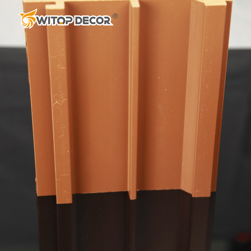 External PE Wood Plastic Composite Wall Panel Cladding