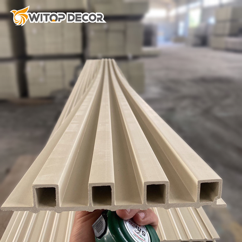 Wood Composite Interior Fluted Panels WPC Wall Panel Clading