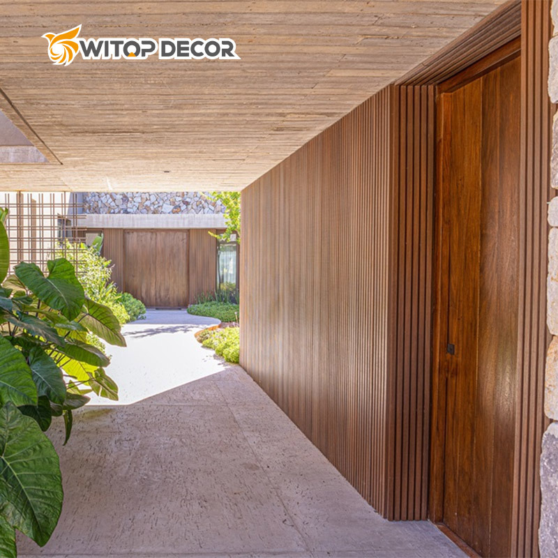 Home Waterproof Wood Plastic Exterior Wall Cladding