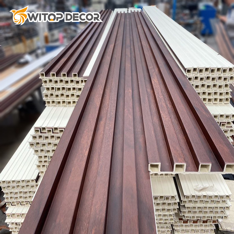 Wooden Grain Interior WPC Wall Panels for Decoration