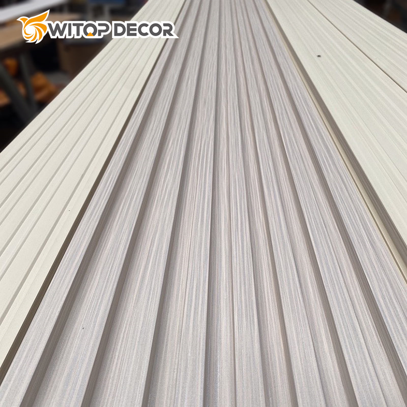 TV Background WPC Fluted Wall Panel Wall Pladding