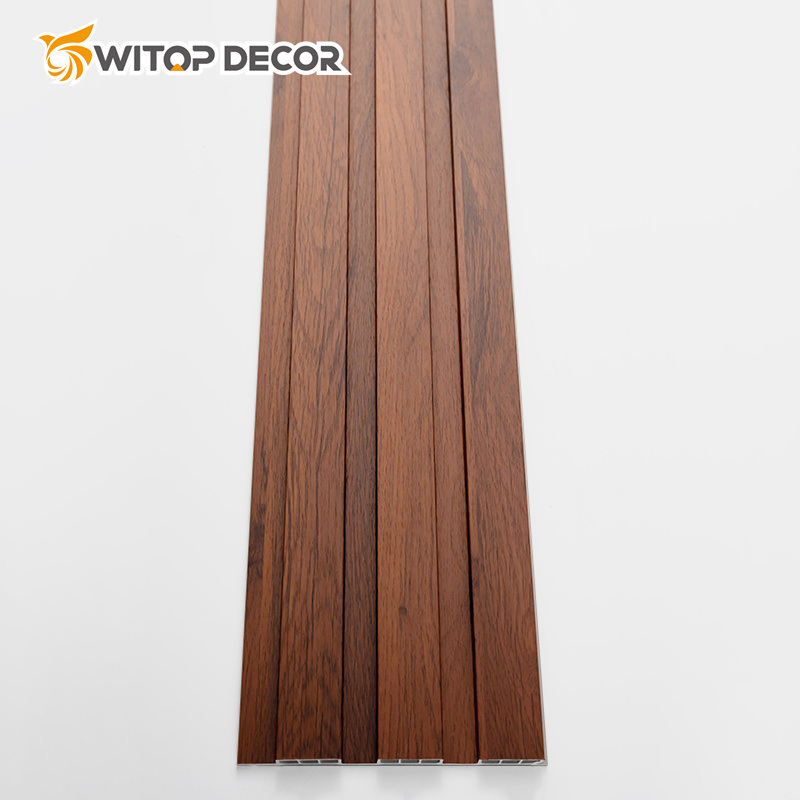 WPC Decorative Material Manufacturer Eco Fluted 3D Wall Panel Home Decoration