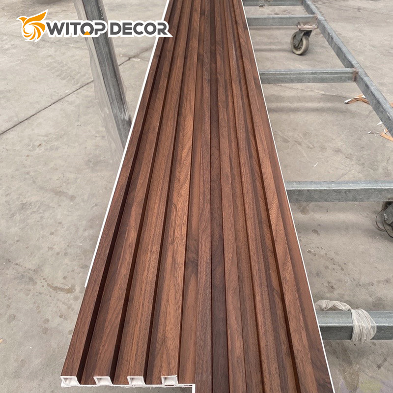 Shaped Extrusion Interior Laminated WPC Wall Panel