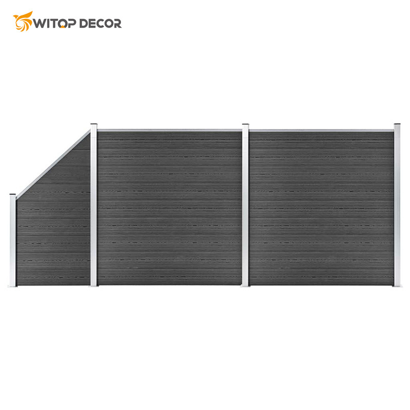 WPC Composite Wood Screen Fence with Various Sizes