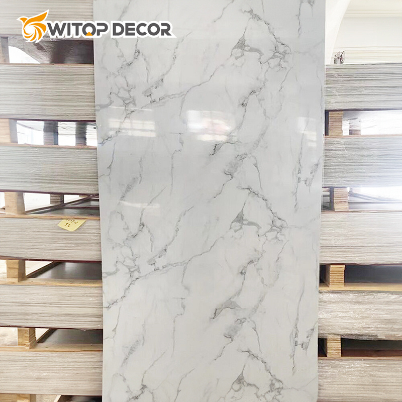 Low Price Interior Decoration 1220*2440mm UV Artificial PVC Marble Sheet for Wall