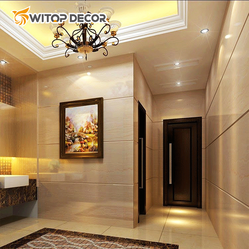 1220*2440mm PVC Marble Sheet UV Wall Panel for Interior Decoration