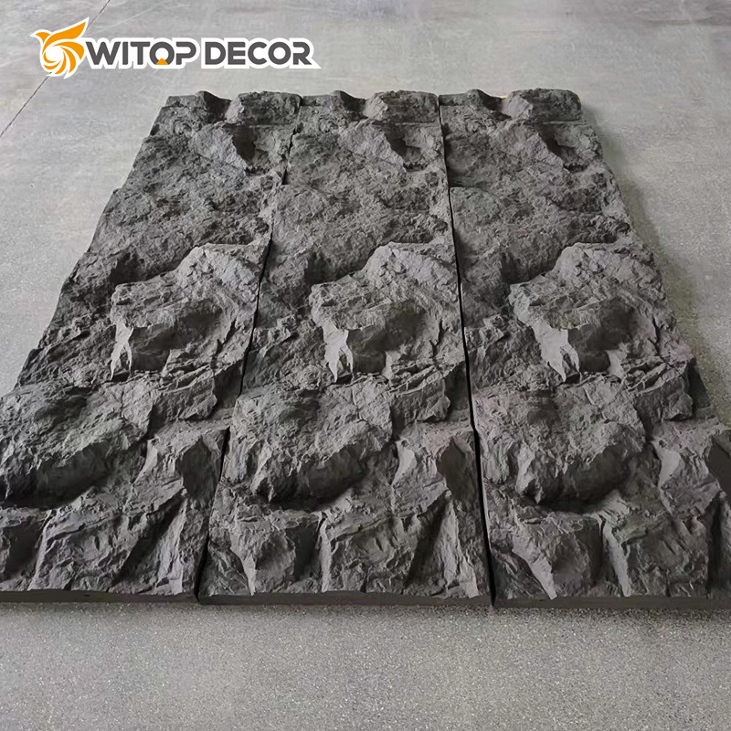 Factory Direct Sale 3D PU Polyurethane Faux Stone Wall Panel