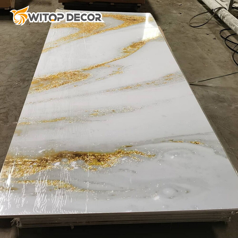 UV Coated Artificial Marble PVC Board PVC UV Sheet