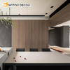 WPC Wood Veneer Marble Wall Board Panel Bamboo Charcoal Veneer Marble Sheets Seamless Wall Panel