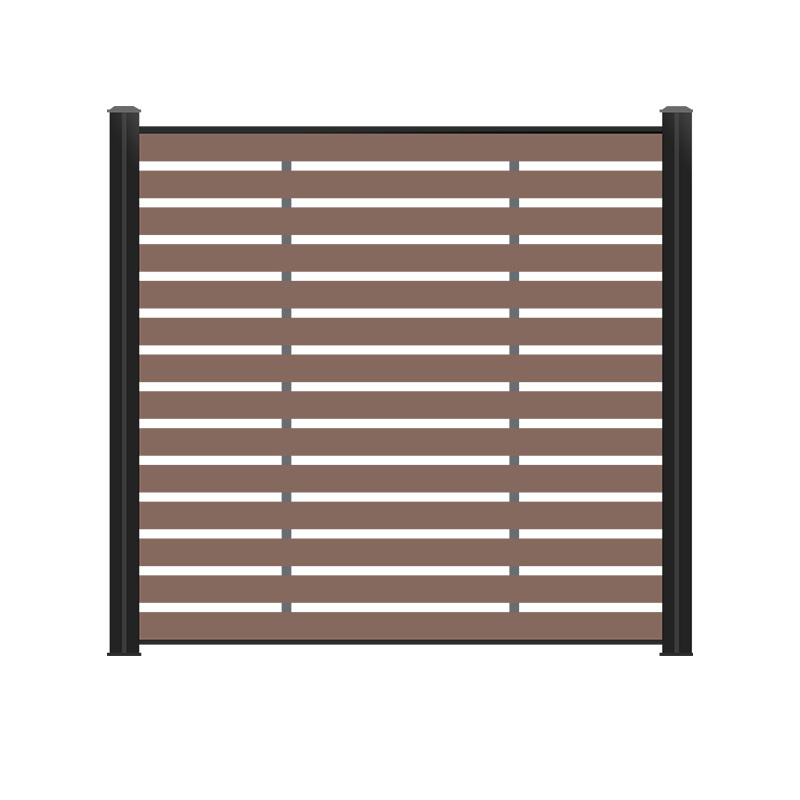 DIY Easy-Installation Wooden Composite WPC Yard Fence