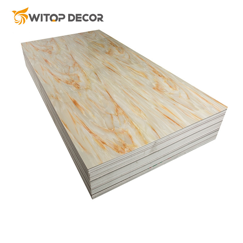 Flexible Wall Panel 3D UV Marble Sheet PVC Wall Panel