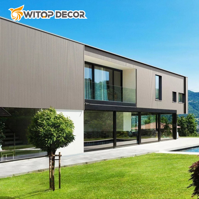 3D Embossed Oak Wood Grain WPC Wall Cladding