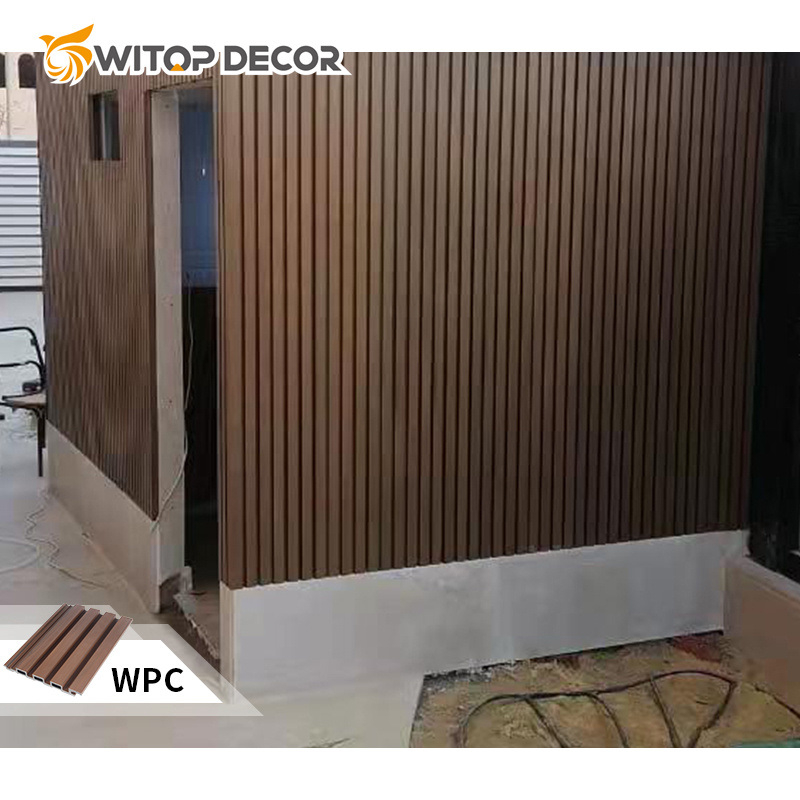 Eco-Friendly Backyard Board Plastic Waterproof Composite Wood Exterior WPC Wall Cladding Panel