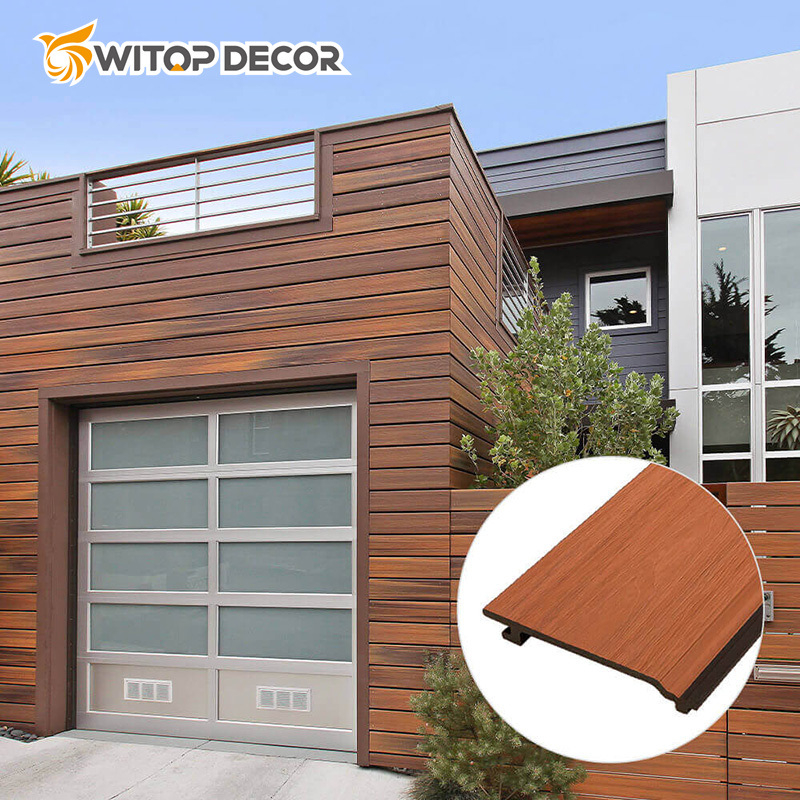 Wood Grille Waterproof WPC Composite Wall Panels Cladding WPC Wall Panel