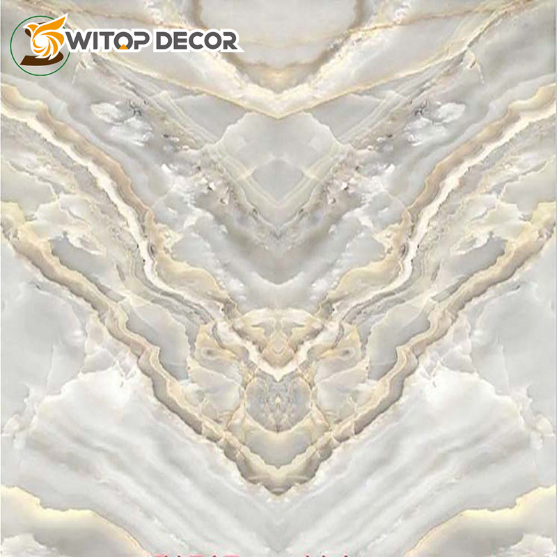Wall Decoration Marble Wall Panel PVC UV Sheet 3mmx1220X2800mm