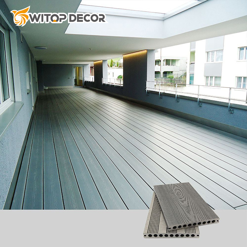 Solid Co-Extrusion WPC Decking Wood Plastic Composite Decking Outdoor
