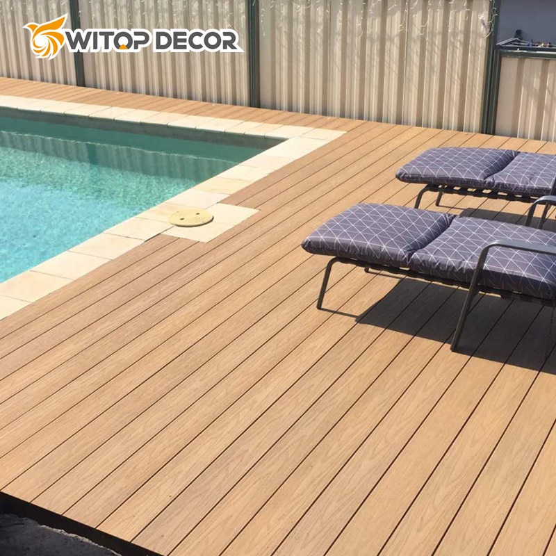142*22mm Co-Extrusion WPC Flooring Outdoor WPC Deck