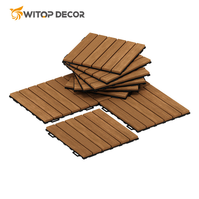Crack-Resistant Easy Install Wood Plastic Composite WPC Decking