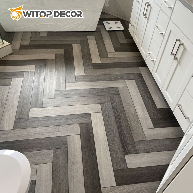 Deep Embossed Spc Plastic Flooring 4 mm with 1.5 mm IXPE Pad