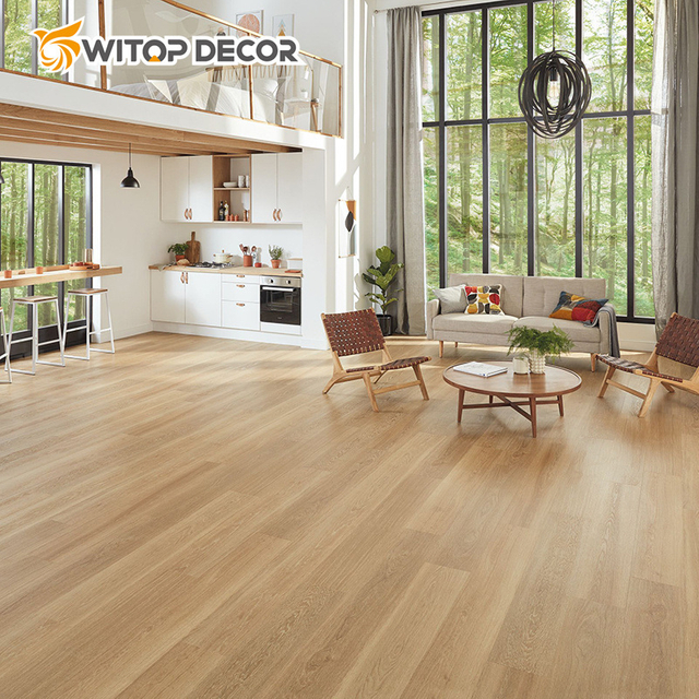 Eco-Friendly Antique Wood Spc Click Lock Rigid Plank Flooring