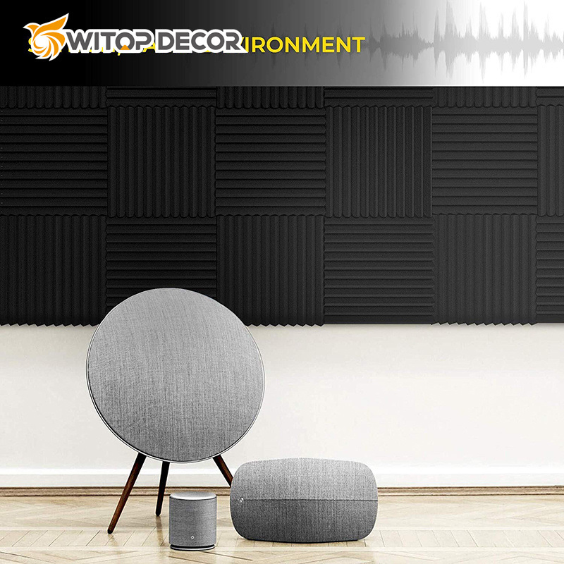 9mm Hexagon Polyester Sound Acoustic Wall Panels Soundproof with Selfadhesive