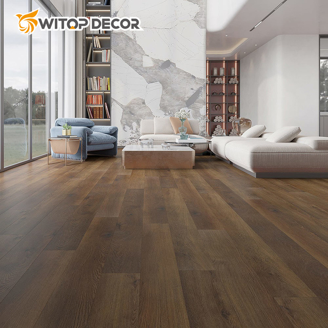 Ranch Oak Color Waterproof Non-Slip Spc Vinyl Flooring