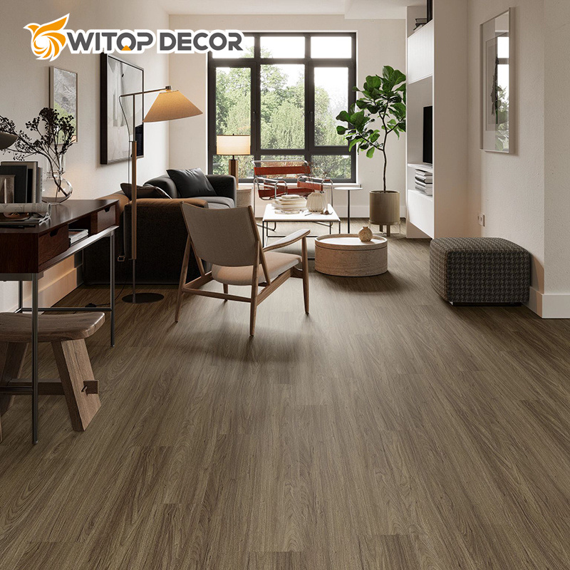 Waterproof Durable Healthy PVC Vinyl Flooring 5mm Interlock Click Lvt Spc Flooring