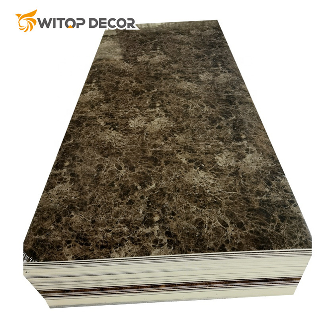 Hot Sale 3D PVC UV Marble Sheet Manufacturer Grain Sheet