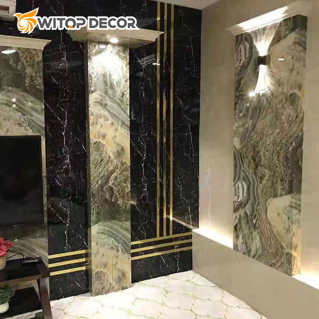 High Glossy UV Coating PVC Marble Sheets Imitation Marble Plastic Sheets