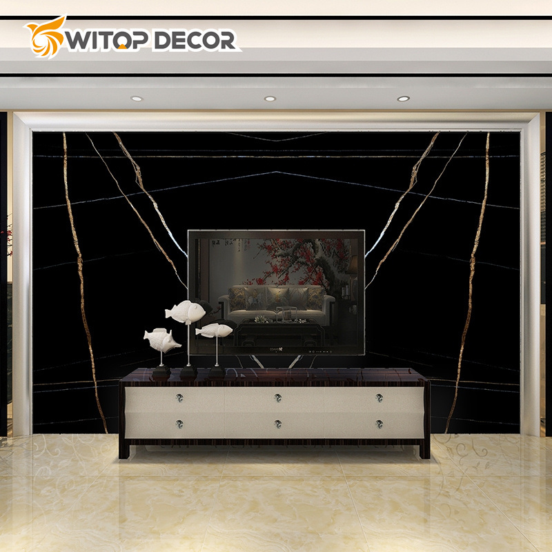 1.22*2.44m Marble Sheet UV Wall Panel PVC Board for Home Decor