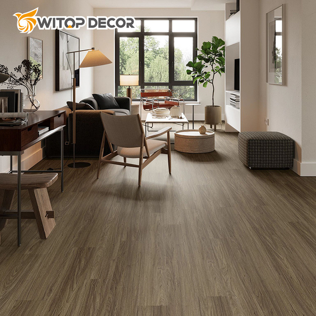3.5mm 4mm 5mm Thick Wood Waterproof Dry Back Self-Adhesive Viny Lvt Floor