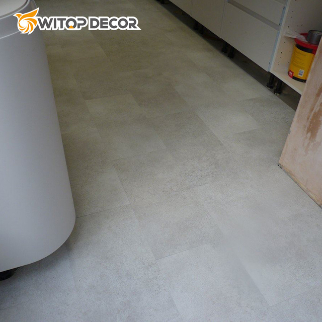 PVC Floor Waterproof Lvt Glue Down Vinyl Plank