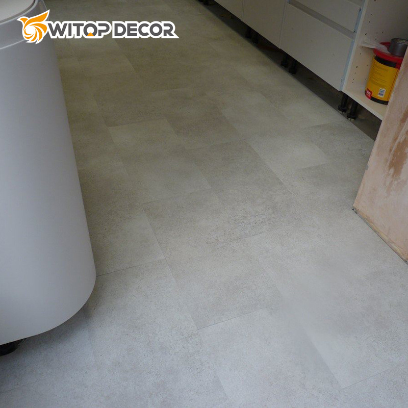 PVC Floor Waterproof Lvt Glue Down Vinyl Plank