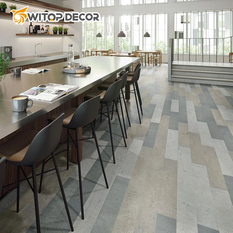 Anti-Slip Carpet Pattern Size 12"X24"X 3.0mm Vinyl Flooring Tiles Store Application