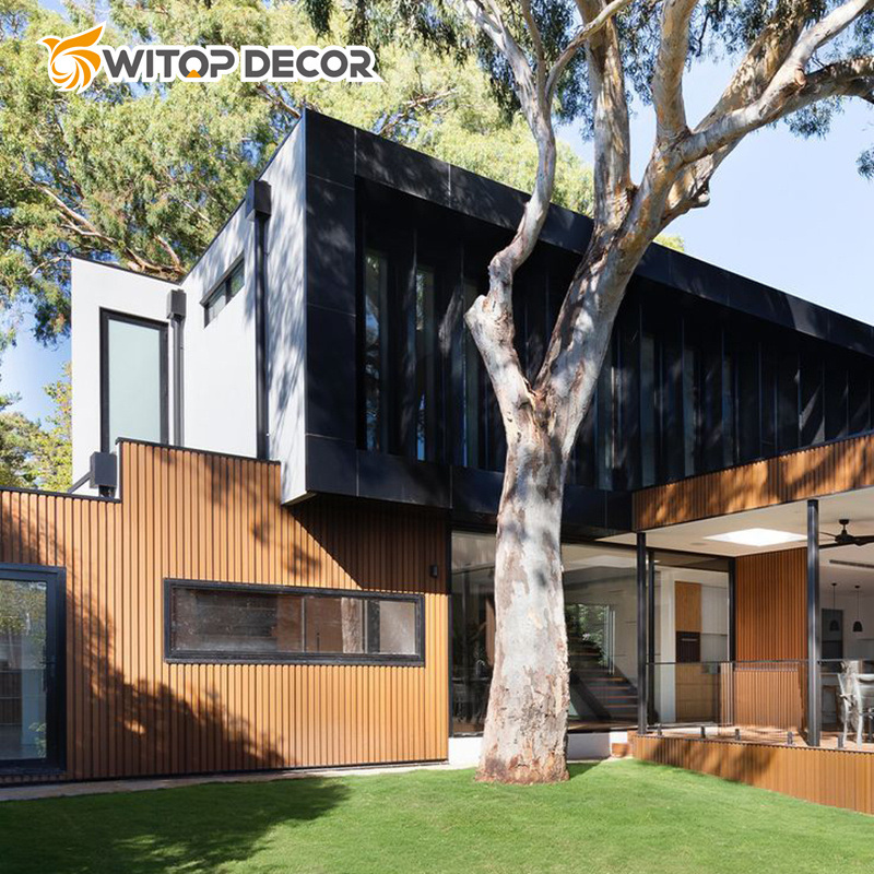 WPC Timber Wall Cladding Wood Plastic Composite Square Timber Tube for Wall Decoration