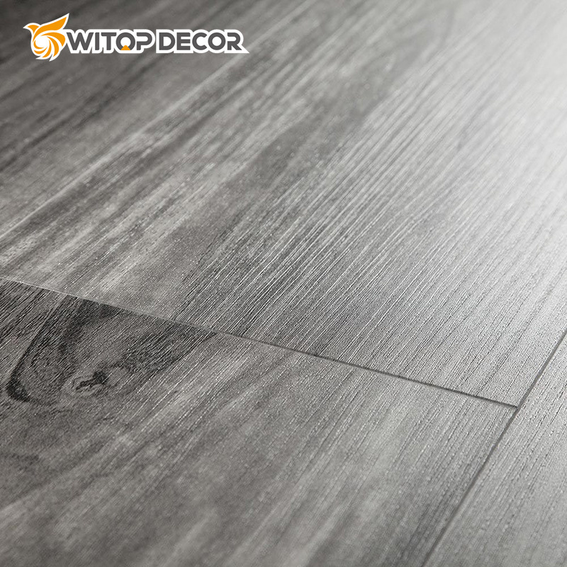 Dark Grey Wooden PVC Flooring Spc Flooring for Commercial