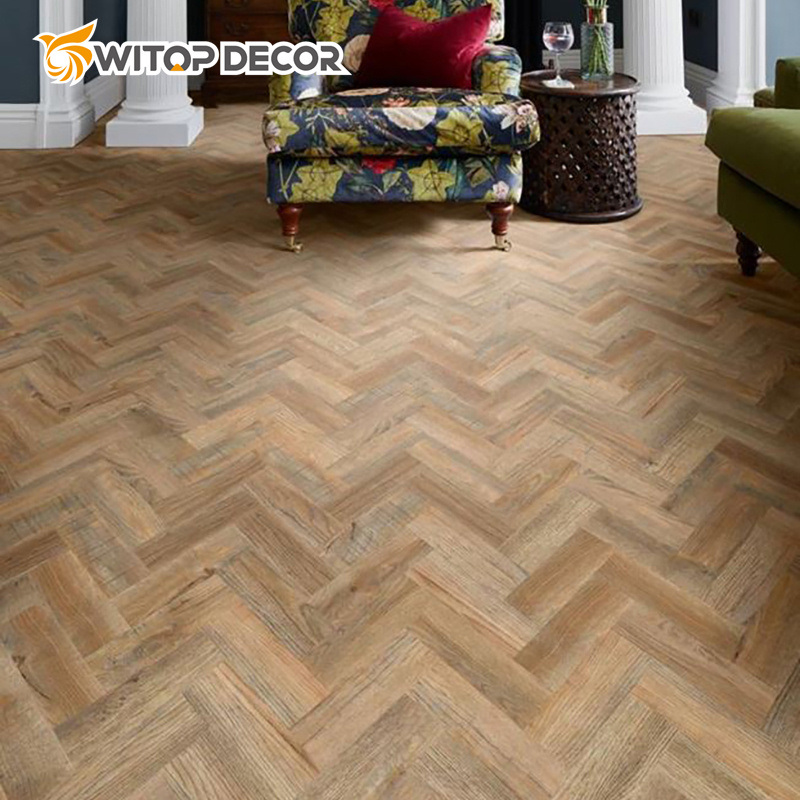 Best Price Click Lock Lvt Herringbone Design PVC Tile Spc Vinyl Flooring