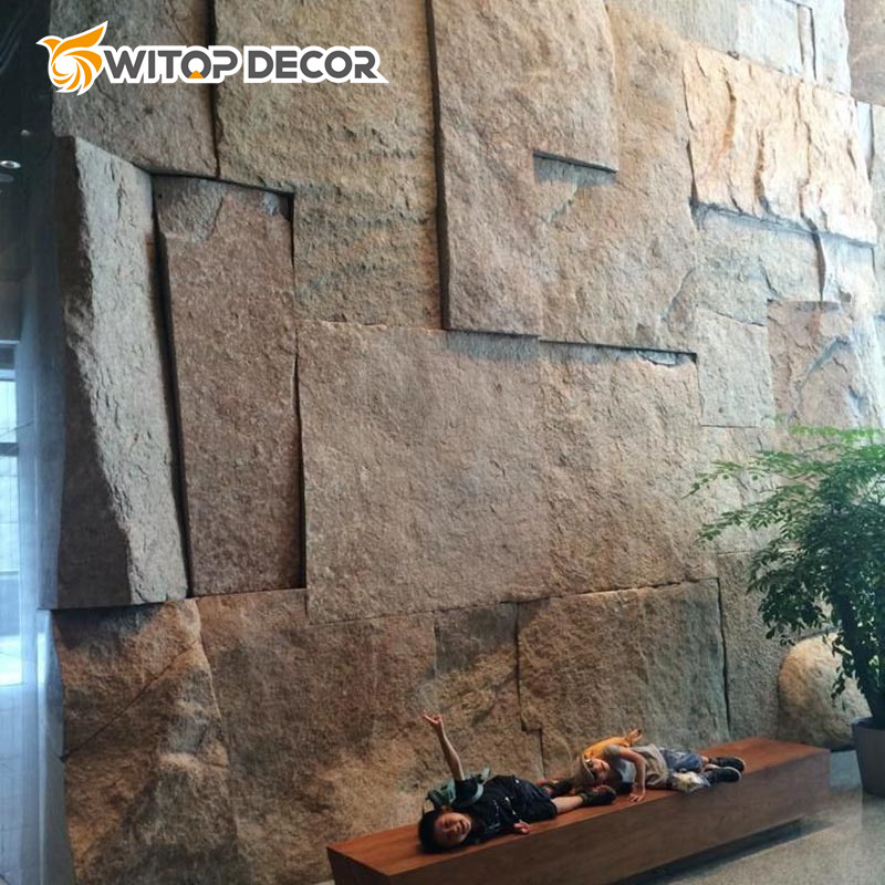 Cheap Price Wholesale Indoor Wall Decorative Wall Panels PU Foam Stone Panels PU Stone Wall Panel