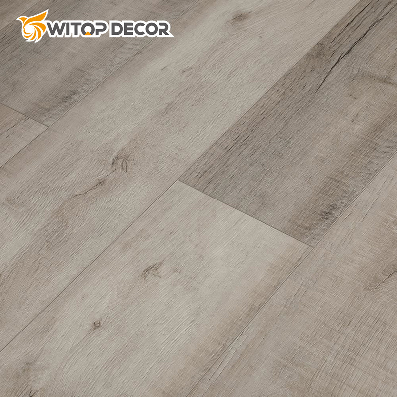 Handscraped Waterproof Interlock Vinyl Flooring Spc Click Lock Flooring