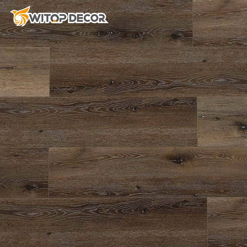 Handscraped Waterproof Interlock Vinyl Flooring Spc Click Lock Flooring