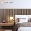 100% Polyester Acoustic Panel Slat Wood Wall Panels for Interior Wall Decor