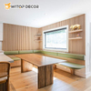 Cheap Price Wood Strip Decorative Wall Panels MDF Wooden Grooved Acoustic Panel
