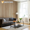 DIY 21mm Natural Walnut and Oak Acoustic Slat Wood Wall Panels for Home