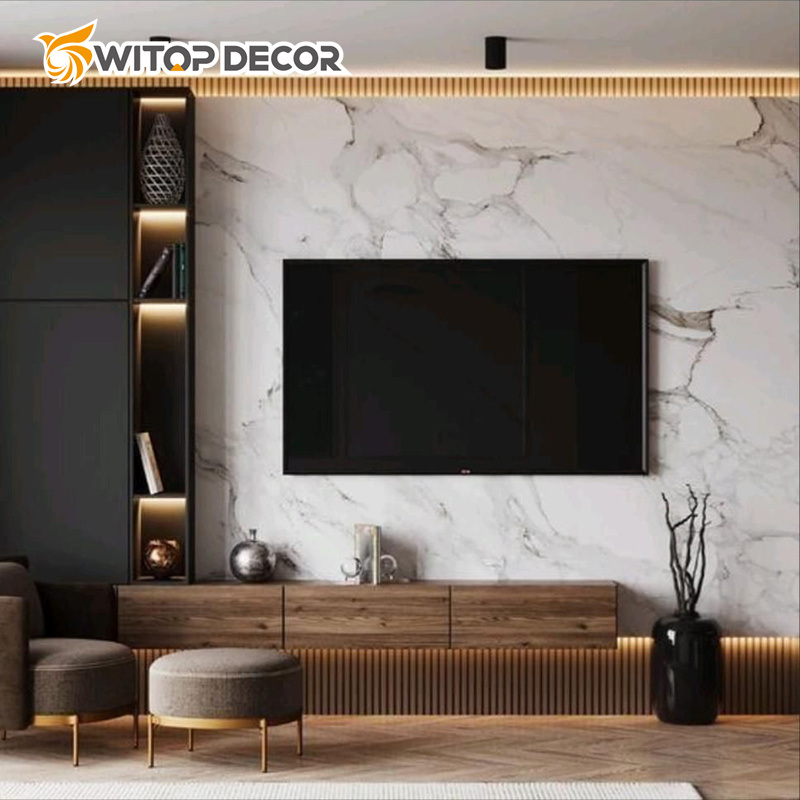 High Glossy PVC UV Marble PVC Wall Panels Sheet UV Board Waterproof