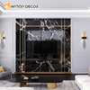 Dark PVC in Colors New Fashion Decorative TV Background Walls UV Marble Sheet Panel