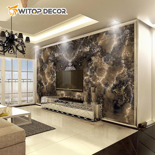 2023 Wholesale High Glossy UV Wall Panel PVC Marble Grain Sheet for Household Decorative