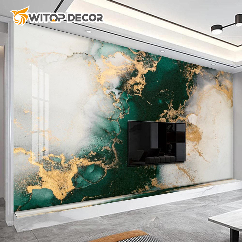 1220*2440 UV Sheet Decoration PVC Rein Marble Sheet