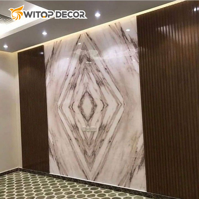3D Decorative UV Marble Sheet PVC Wall Panel Gloss UV Boards for Kitchen Units